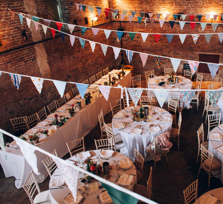 The Barn at Manor Farm Reception with Rustic DIY Decor