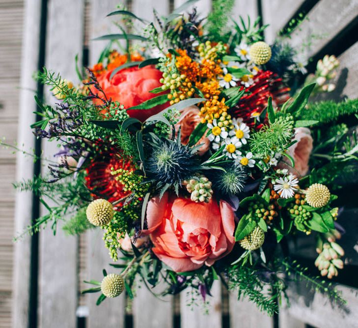 Wild Peony Bridal Bouquet