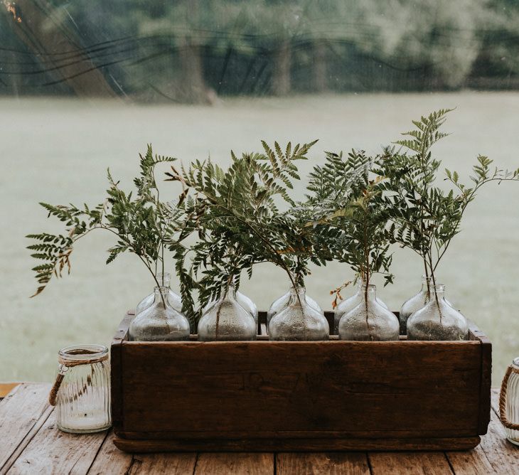 Greenery Plants Wedding Decor | Outdoor Woodland Wedding at The Dreys in Kent | Fern Edwards Photography