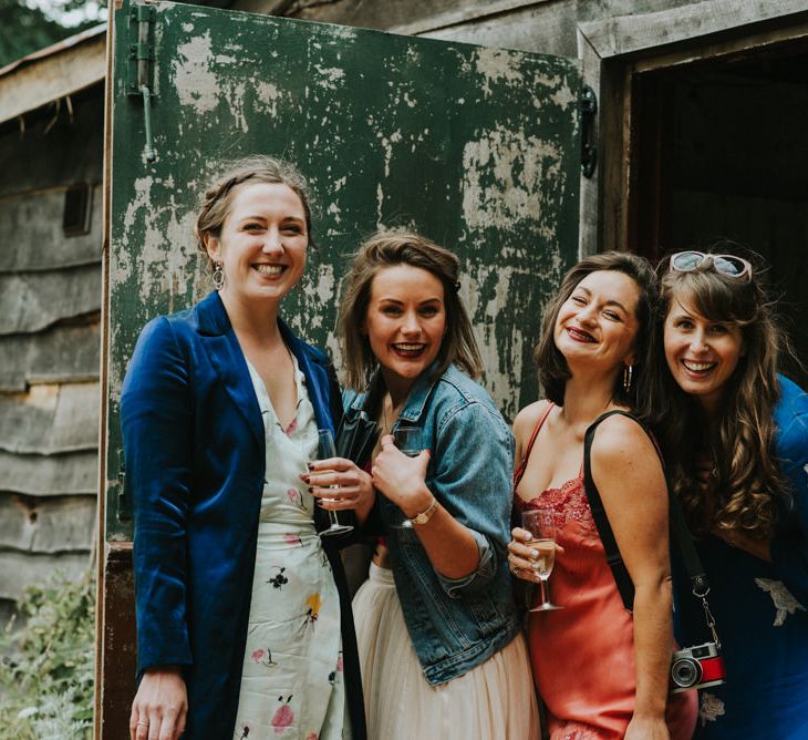 Wedding Guests | Outdoor Woodland Wedding at The Dreys in Kent | Fern Edwards Photography