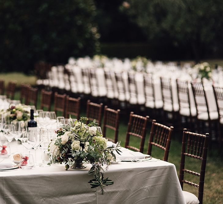 Outdoor Wedding Reception Table