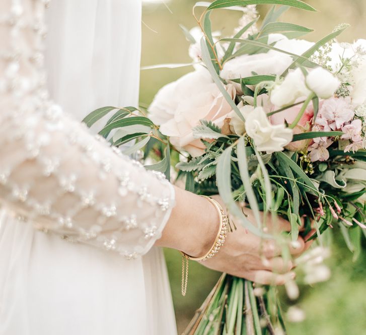 Elegant Wedding At Wasing Park With Bride In Embellished Temperley Bridal Gown With Fine Art Images From Grace And Blush Film By Mrs Mashup