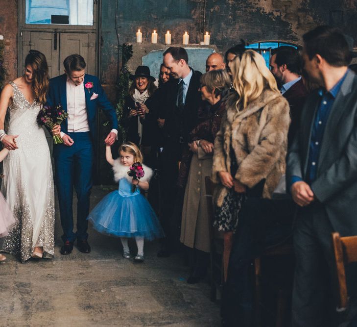 Flower Girls in Pink & Blue Tutus