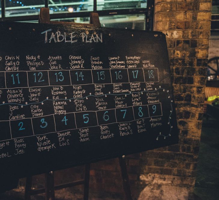 Blackboard Table Plan