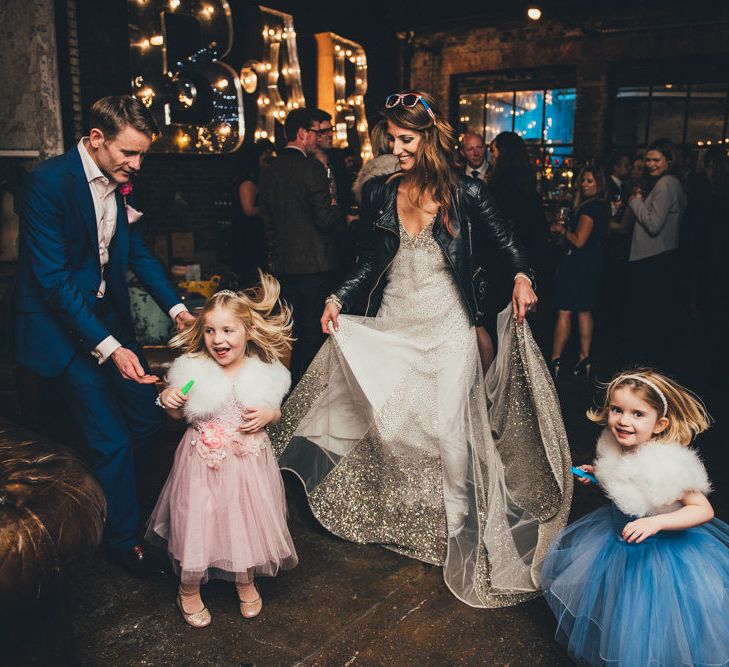 Flower Girls in Pink & Blue Tutus