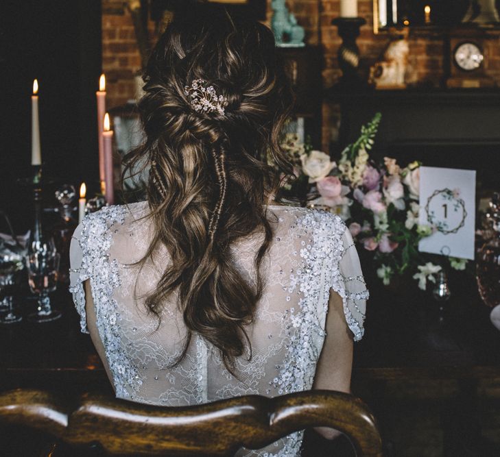 Dark Hues For An Intimate Wedding Inspiration Shoot At The Green Man Winchester With Stationery By Geri Loves Emi And Images From Carrie Lavers Photography