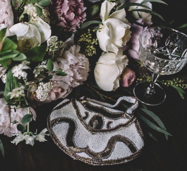 Dark Hues For An Intimate Wedding Inspiration Shoot At The Green Man Winchester With Stationery By Geri Loves Emi And Images From Carrie Lavers Photography