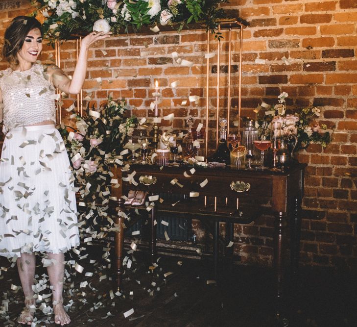 Dark Hues For An Intimate Wedding Inspiration Shoot At The Green Man Winchester With Stationery By Geri Loves Emi And Images From Carrie Lavers Photography