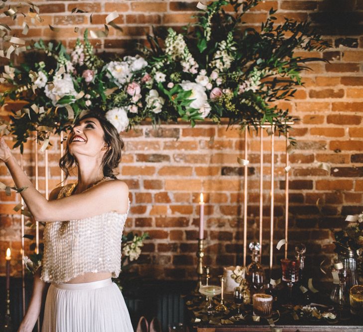 Dark Hues For An Intimate Wedding Inspiration Shoot At The Green Man Winchester With Stationery By Geri Loves Emi And Images From Carrie Lavers Photography