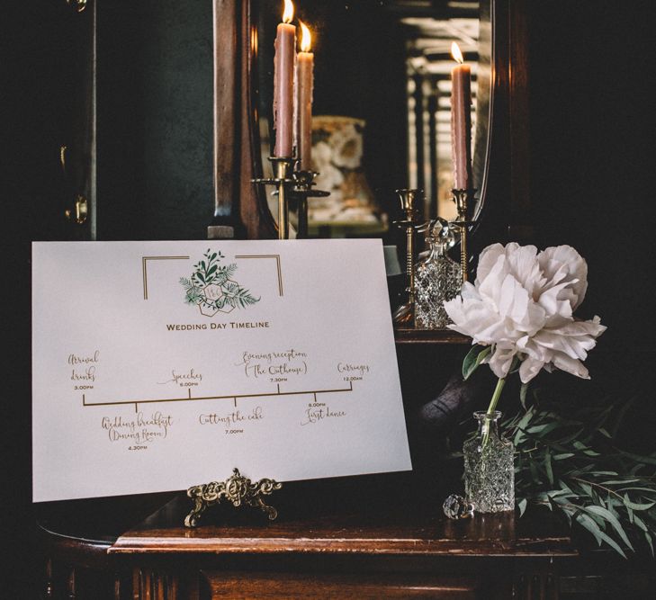 Dark Hues For An Intimate Wedding Inspiration Shoot At The Green Man Winchester With Stationery By Geri Loves Emi And Images From Carrie Lavers Photography