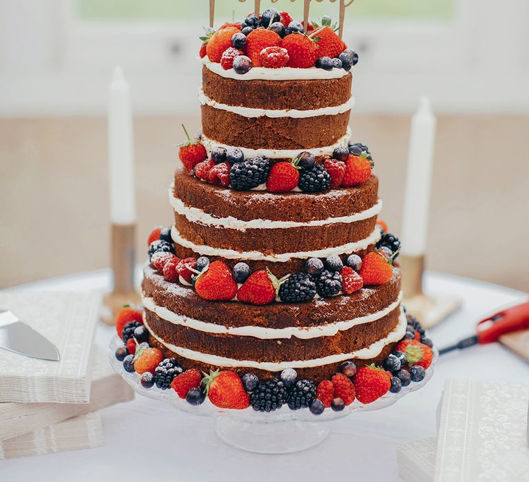 Naked Wedding Cake