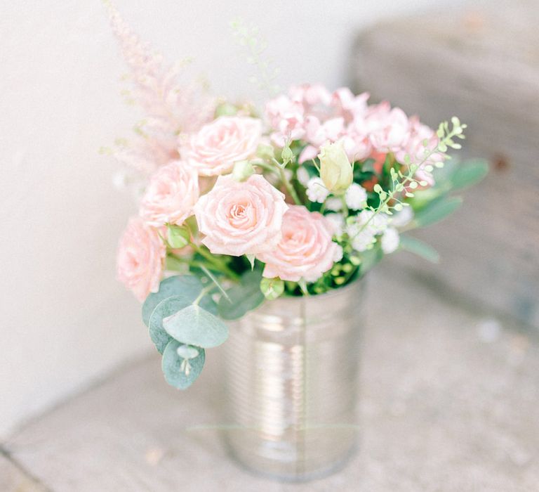 Flowers in Tin Cans