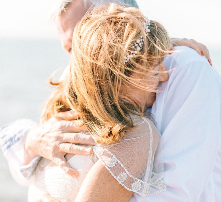 Bride & Groom Beach Portrait