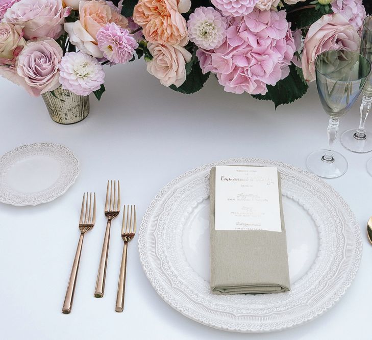 Beautiful Place Setting Inspiration For Your Wedding Day