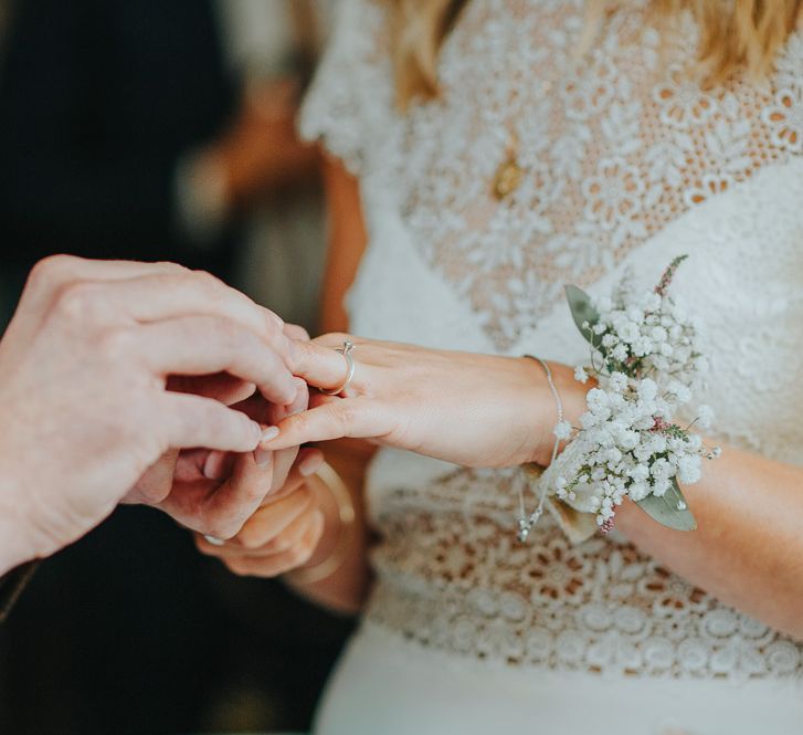 Gypsophila Wrist Corsage