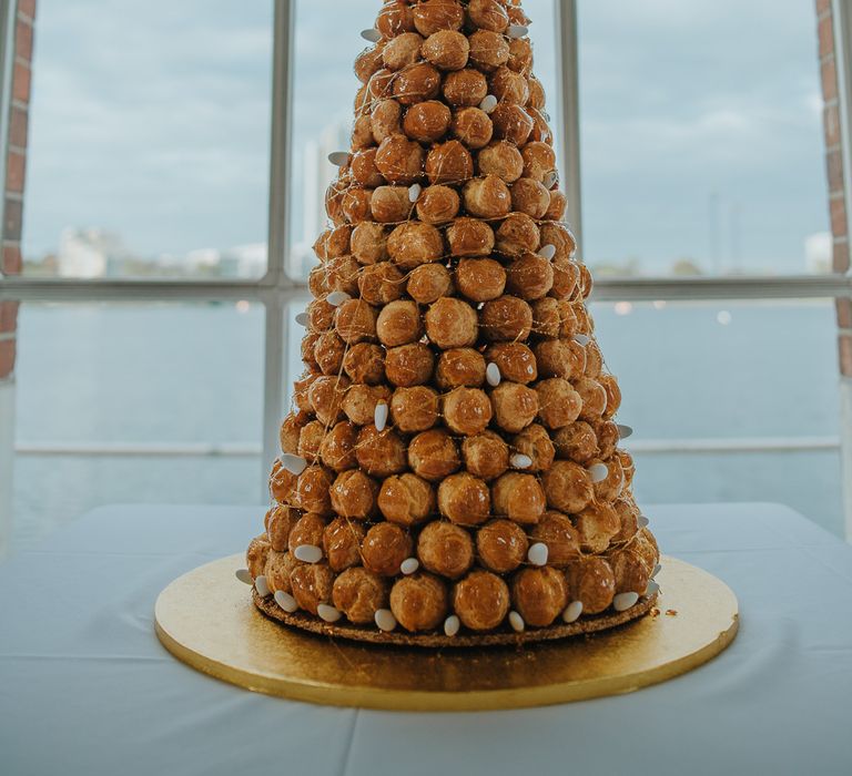 Croque-en-Bouche Tower Wedding Cake