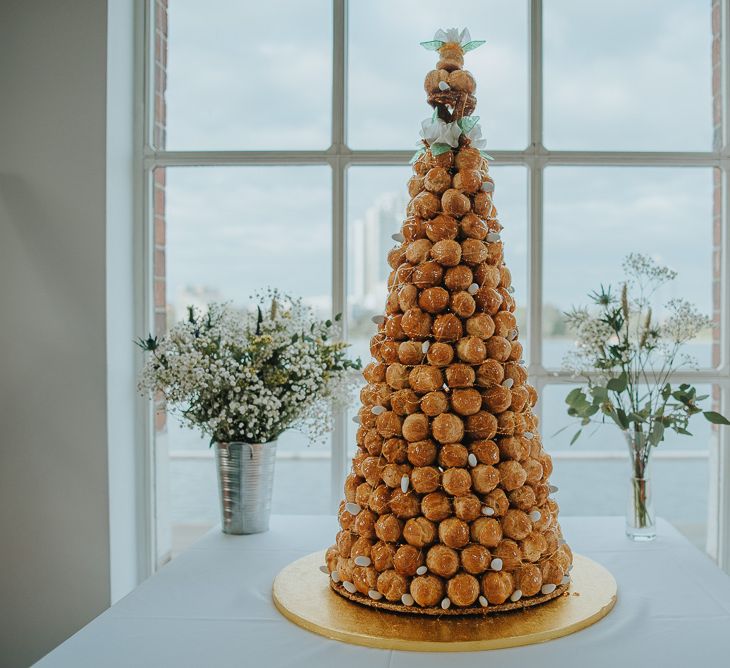 Croque-en-Bouche Tower Wedding Cake