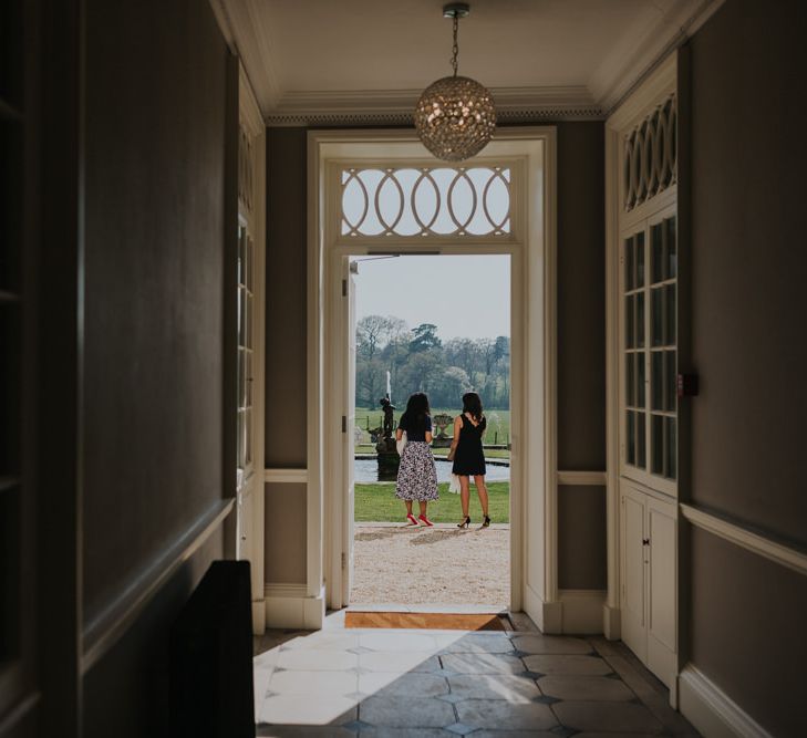 Classic Black Tie Wedding With Bride In Maggie Sottero Embellished Jacket Navy & Gold Colour Palette At Rockbeare Manor With Images By Kate Gray Photography