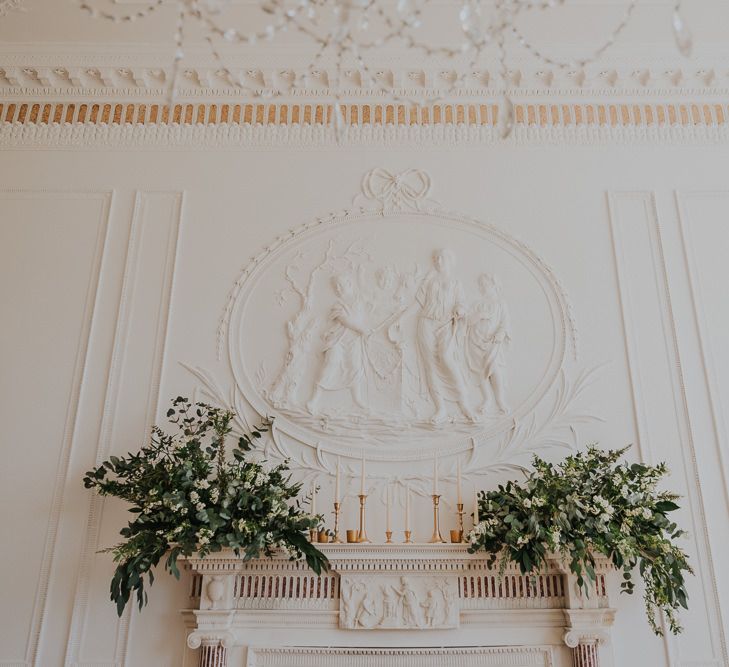 Classic Black Tie Wedding With Bride In Maggie Sottero Embellished Jacket Navy & Gold Colour Palette At Rockbeare Manor With Images By Kate Gray Photography