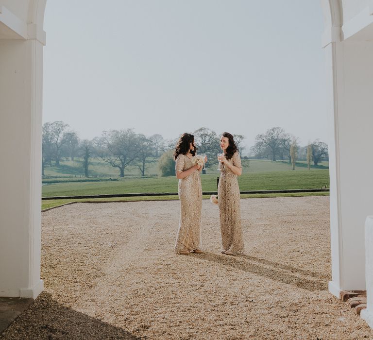 Bridesmaids In Embellished Gowns By No 1 Jenny Packham