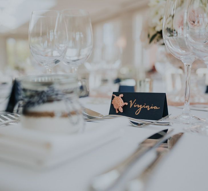 Classic Black Tie Wedding With Navy & Gold Colour Palette At Rockbeare Manor With Images By Kate Gray Photography