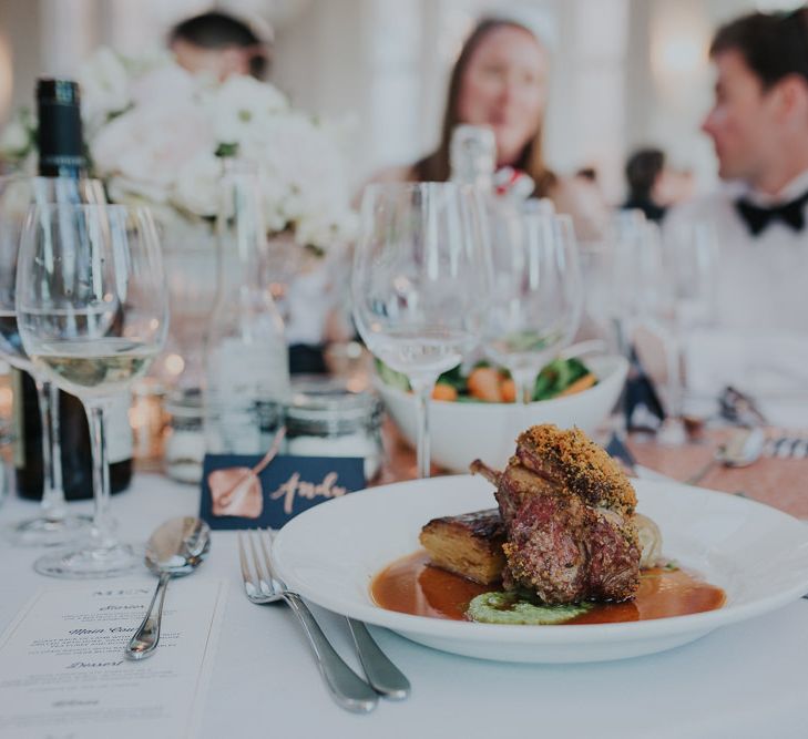 Classic Black Tie Wedding With Navy & Gold Colour Palette At Rockbeare Manor With Images By Kate Gray Photography