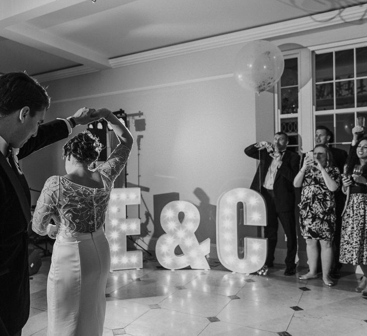 Classic Black Tie Wedding With Navy & Gold Colour Palette At Rockbeare Manor With Images By Kate Gray Photography