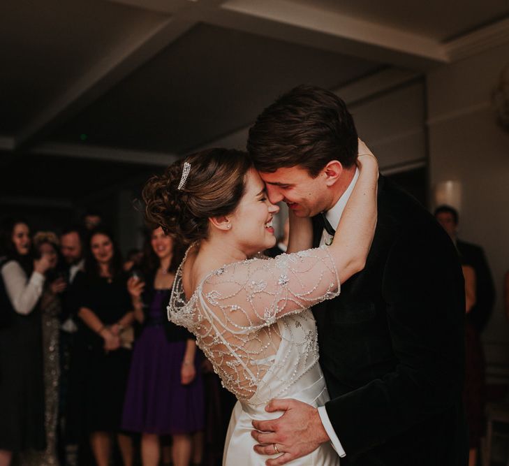 Classic Black Tie Wedding With Navy & Gold Colour Palette At Rockbeare Manor With Images By Kate Gray Photography