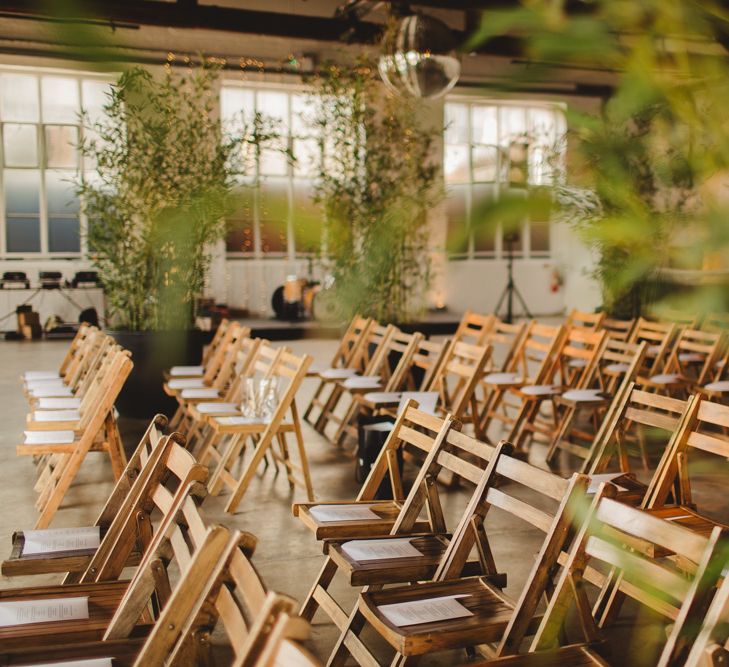 Elegant Wedding Trinity Buoy Wharf Foliage Installation & Festoon Light Decor With Bride In 20s Inspired Gown By Poppy Perspective Images Frances Sales