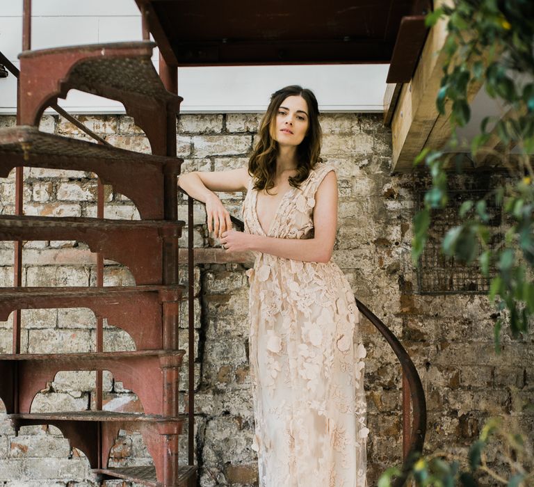 Halfpenny London Wedding Dress | Clemence in Blush