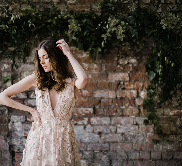 Halfpenny London Wedding Dress | Clemence in Blush