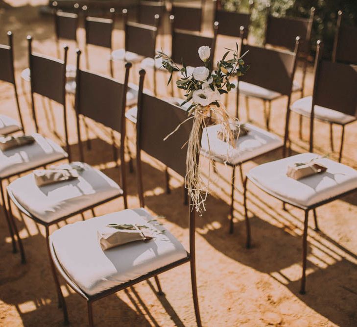 Ceremony Chair Decor & Order of Service