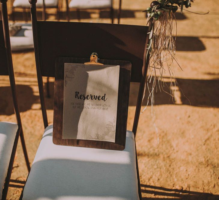 Rustic Order of Service