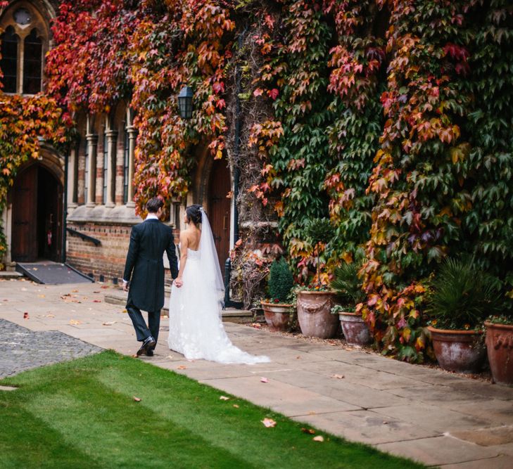 Elegant Autumnal Wedding At Rugby School With Bride In Mira Zwillinger And Groom In Tails