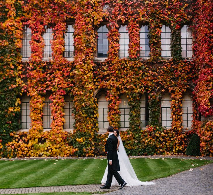 Elegant Autumnal Wedding At Rugby School With Bride In Mira Zwillinger And Groom In Tails