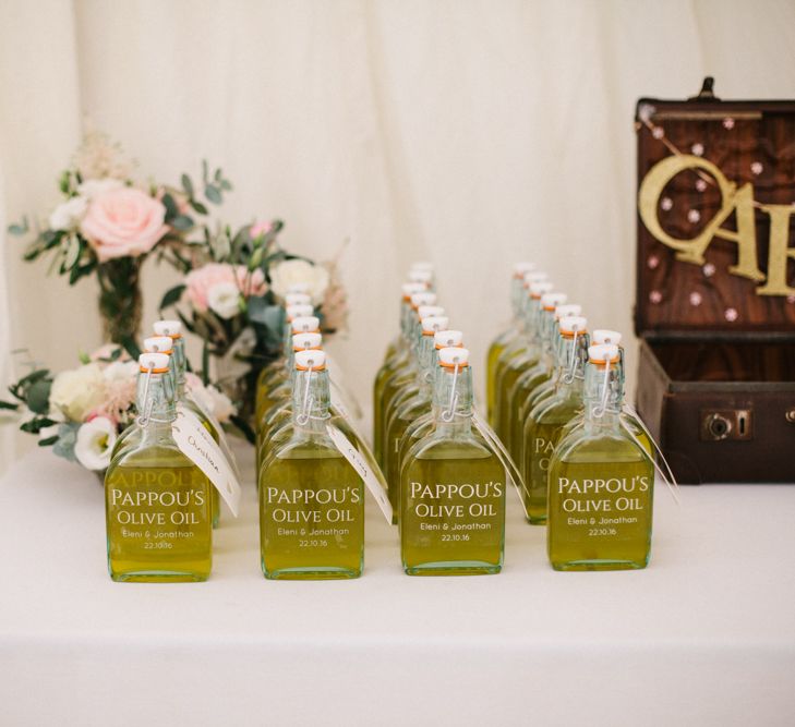 Homemade Olive Oil Wedding Favours