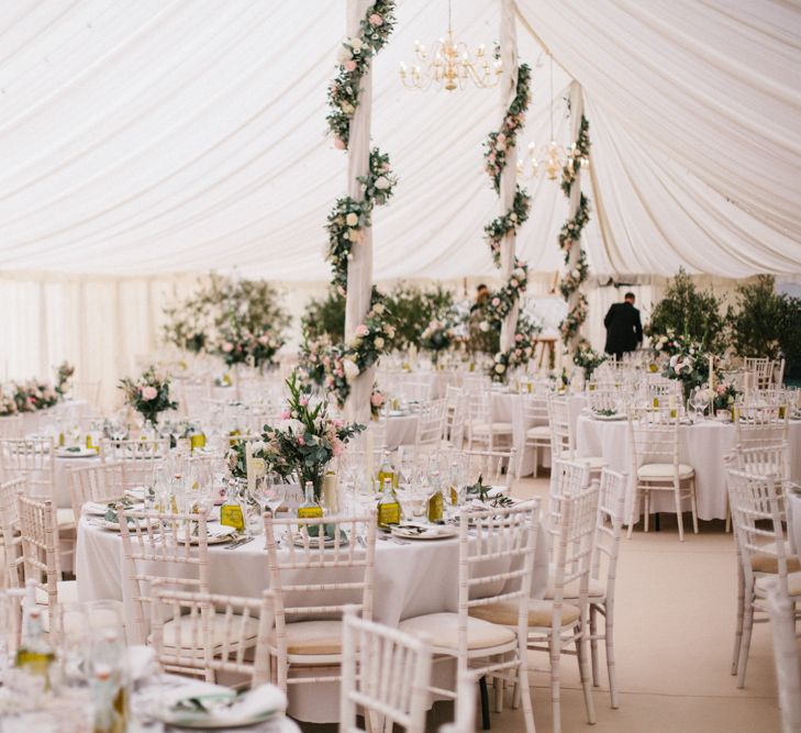 Marquee Wedding With Elegant Pink & Gold Decor