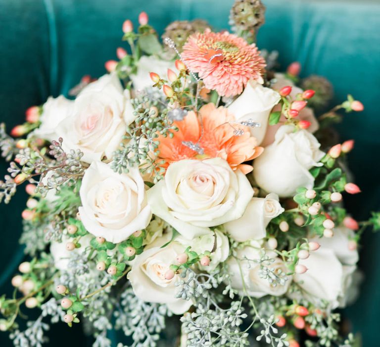 Peach & Cream Bridal Bouquet