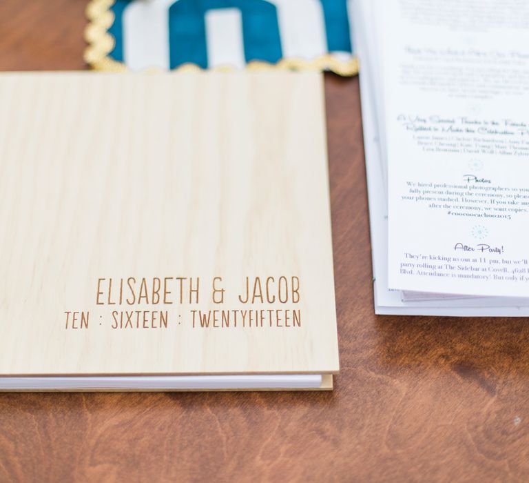 Wooden Guest Book