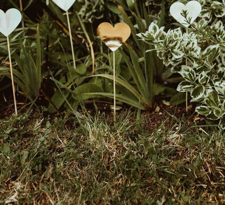 Heart Decor | DIY At Home Marquee Reception | Jess Soper Photography