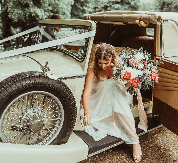 Bridal Entrance in Catherine Deane Bridal Separates, Havanna Corset & Anika Skirt | Jess Soper Photography