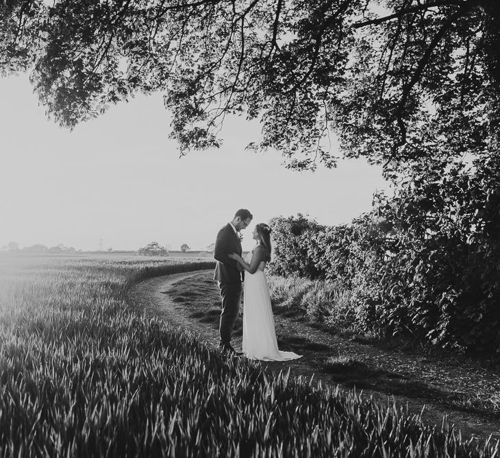 Bride in Catherine Deane Bridal Separates, Havanna Corset & Anika Skirt | Groom in Reiss Suit | Jess Soper Photography