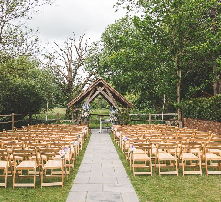 Millbridge Court Wedding Outdoor Ceremony & Pastel Flowers With Bride In Embellished Dress & Bridesmaids In Sequinned Coast Tops Images Kirsty Mackenzie