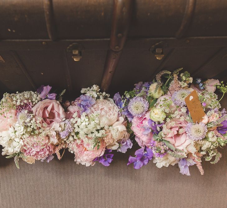 Millbridge Court Wedding Outdoor Ceremony & Pastel Flowers With Bride In Embellished Dress & Bridesmaids In Sequinned Coast Tops Images Kirsty Mackenzie