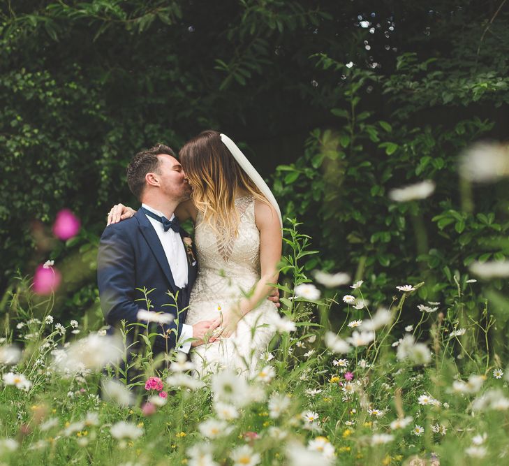 Millbridge Court Wedding Outdoor Ceremony & Pastel Flowers With Bride In Embellished Dress & Bridesmaids In Sequinned Coast Tops Images Kirsty Mackenzie