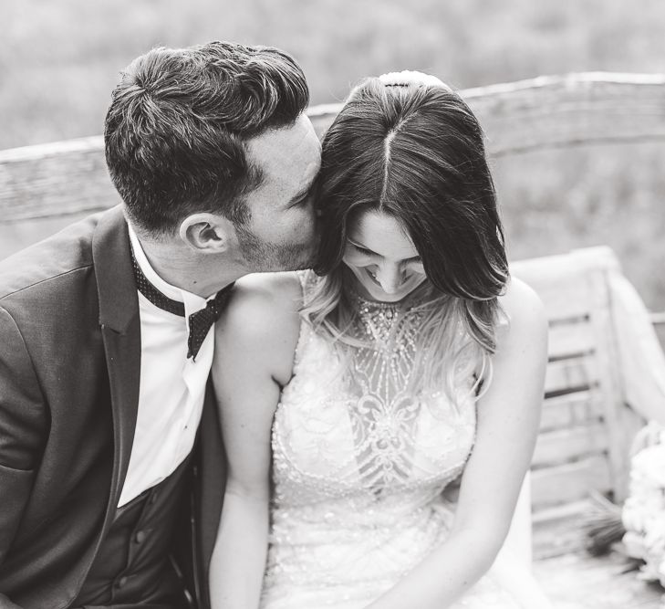 Millbridge Court Wedding Outdoor Ceremony & Pastel Flowers With Bride In Embellished Dress & Bridesmaids In Sequinned Coast Tops Images Kirsty Mackenzie