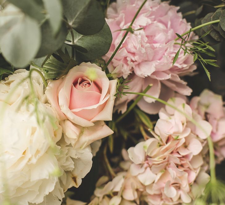 Millbridge Court Wedding Outdoor Ceremony & Pastel Flowers With Bride In Embellished Dress & Bridesmaids In Sequinned Coast Tops Images Kirsty Mackenzie