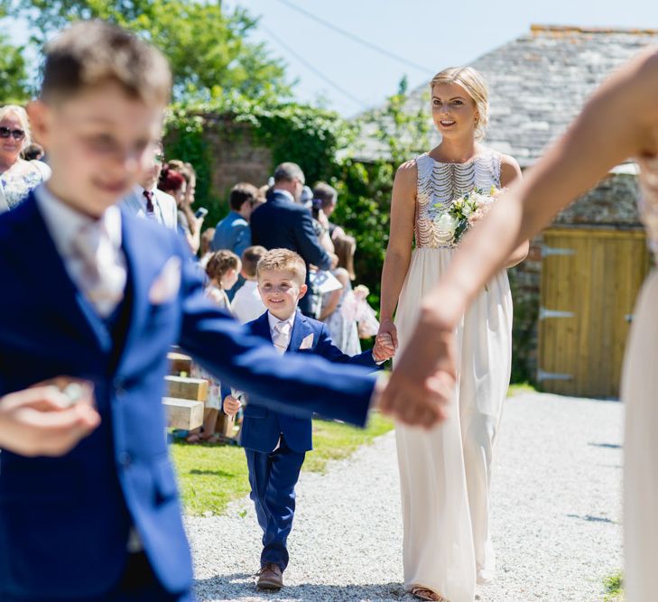 Pink & Rose Gold Colour Palette For A Pretty Wedding At Launcells Barton Bude With Bride In Maggie Sottero And Images From Rebecca Roundhill Photography