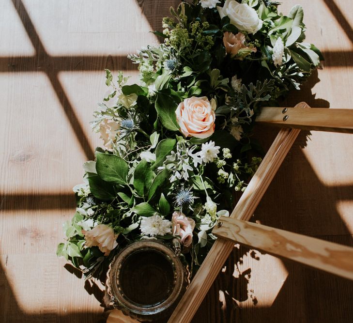 Pink & Rose Gold Colour Palette For A Pretty Wedding At Launcells Barton Bude With Bride In Maggie Sottero And Images From Rebecca Roundhill PhotographyEllie-Matt-501-Launcells-Barton-cornwall-wedding-photographer-rebecca-roundhill