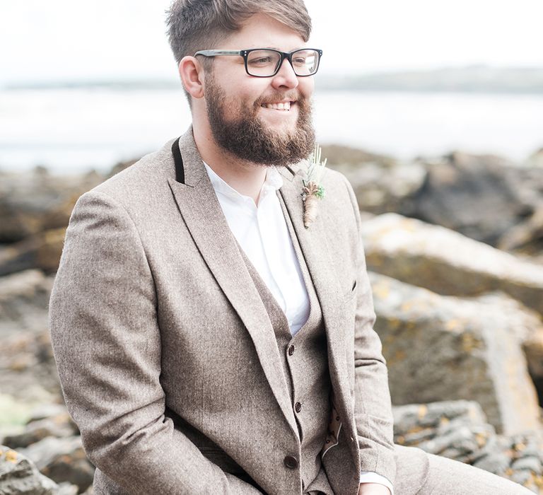 Coastal Elopement Shoot On The Beach With Bride In Polka Dot Dress & Felt Hat With Images By Emma Pilkington Fine Art Wedding Photographer